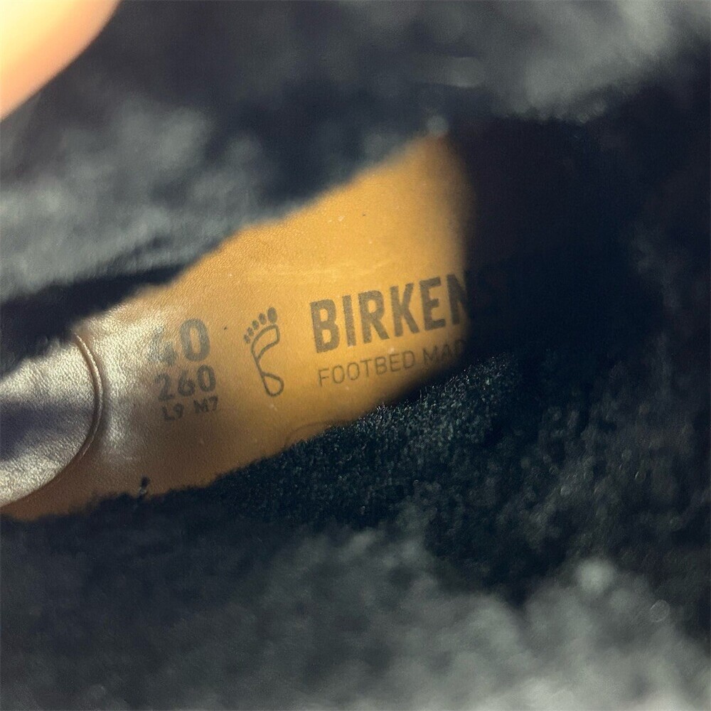 Birkenstock Uppsala Shearling Womens Mid-Calf Winter Boots Black Buckle EU 40 - Picture 11 of 11